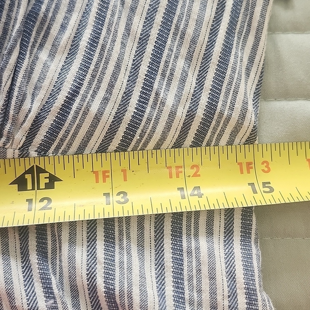 Rebecca Taylor Stripe Dress in Blue & White Size 8 Missing Belt - Picture 13 of 14